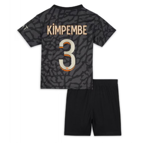Fotballdrakt Barn Paris Saint-Germain Presnel Kimpembe #3 Tredjedraktsett 2023-24 Kortermet (+ Korte bukser)
